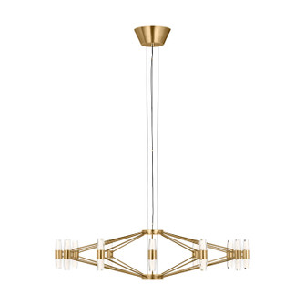 Lassell LED Chandelier in Natural Brass (182|SLCH24927NB)