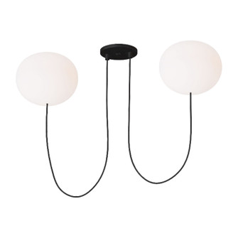 Helium LED Chandelier in Matte Black (182|PBCH36227OPB)