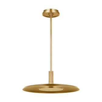 Saucer LED Pendant in Natural Brass (182|AKPD17027NB)