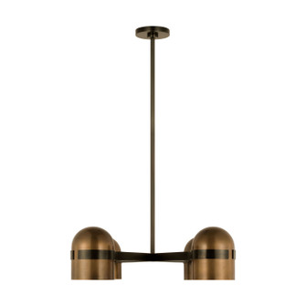 Octavia LED Chandelier in Blackened Bronze/Bright Worn Brass (182|AKCH33527BDZ/BWB)