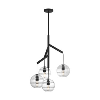 Sedona Four Light Chandelier in Nightshade Black (182|700SDNMPR1CB)