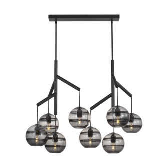 Sedona Eight Light Chandelier in Nightshade Black (182|700SDNMPL2KB)