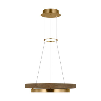 Grace LED Chandelier in Natural Brass/ Weathered Oak (182|700GRC24NBW-LED930)