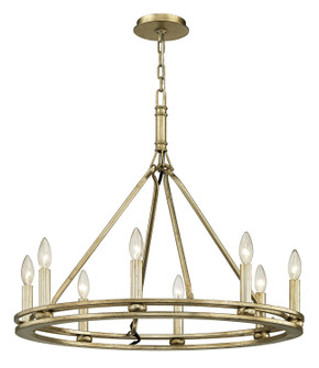 Sutton Eight Light Chandelier in Champagne Leaf (67|F6246-CPL)