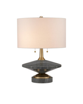 Jebel Two Light Table Lamp in Natural/Brushed Brass (142|6000-0918)