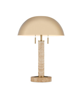 Miles Two Light Table Lamp in Brass/Natural (142|6000-0914)
