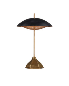 Domville Two Light Table Lamp in Antique Brass/Black (142|6000-0912)