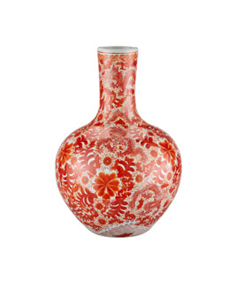 Biarritz Vase in Imperial Red/Off White (142|1200-0845)