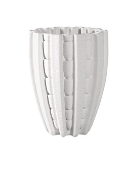 Fluted Vase in White (142|1200-0787)