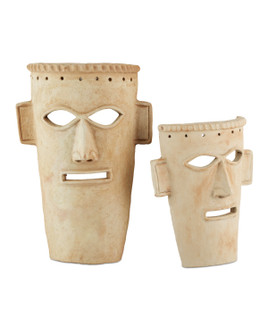 Etu Mask Set of 2 in Natural/Whitewash (142|1200-0756)