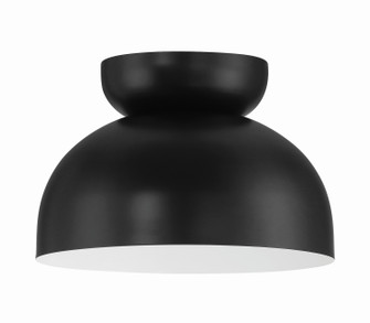 Ventura Dome One Light Flushmount in Flat Black (46|59181-FB)