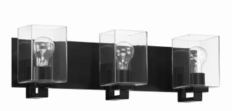 McClane Three Light Vanity in Flat Black (46|18524FB3)