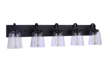 Elsa Five Light Vanity in Flat Black (46|16340FB5)