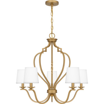 Wilkins Five Light Chandelier in Brushed Weathered Brass (10|WIL5027BWS)