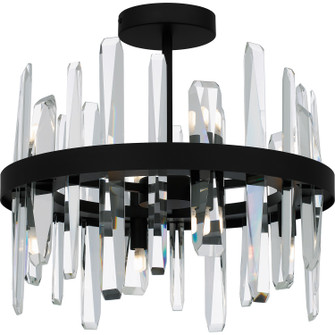 Regal Eight Light Semi Flush Mount in Matte Black (10|PCRGL1716MBK)