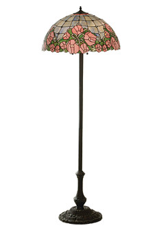 Cabbage Rose Three Light Floor Lamp in Cabai Pink Pink (57|81721)