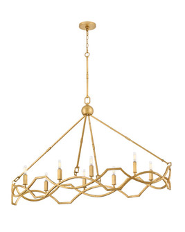 Leona LED Linear Pendant in Distressed Brass (13|45785DA)