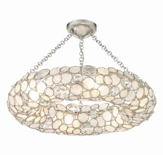 Palla Six Light Semi Flush Mount in Antique Silver (60|525-SA_CEILING)