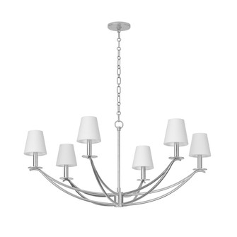 Bo Six Light Chandelier in Vintage Gold Leaf (67|F1341-VGL)