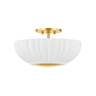 Anne Two Light Flush Mount in Aged Brass (428|H966502-AGB)