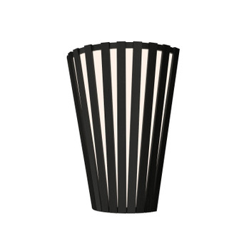 Slatted One Light Wall Lamp in Organic Black (486|456.46)