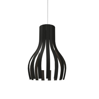 Barrel One Light Pendant in Organic Black (486|269.46)