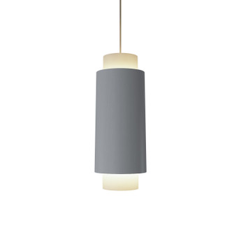 Cylindrical One Light Pendant in Organic White (486|1476.47)