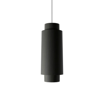 Cylindrical One Light Pendant in Organic Black (486|1476.46)