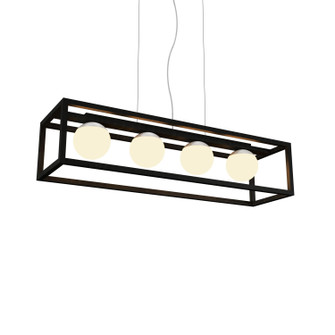 Cubic Four Light Pendant in Organic Black (486|1456.46)