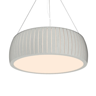 Barrel Three Light Pendant in Organic White (486|1111.47)