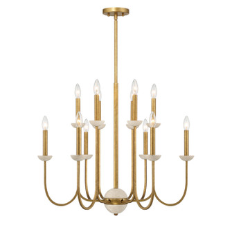 Oakhurst 12 Light Chandelier in Antique Gold (51|1-2294-12-262)