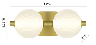 Palmas LED Vanity in Gold (40|47192-010)