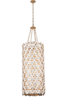 Niu 12 Light Foyer Pendant in Coconut Shell Gold / Coconut Shell White (29|N1866-760)