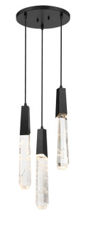 Drifting Droplets LED Pendant in Coal (42|P1284-66A-L)