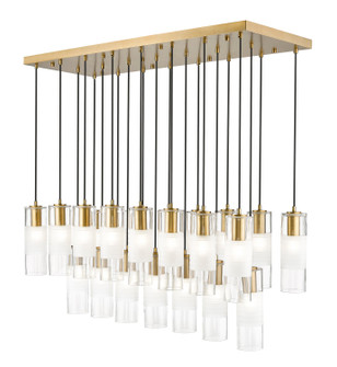 Alton 23 Light Linear Chandelier in Modern Gold (224|824P-23L-MGLD)