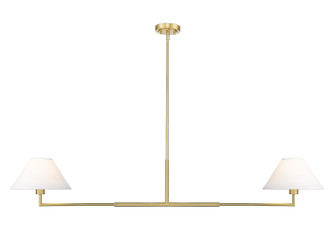 Leila Two Light Chandelier in Luxe Gold (224|744-62L-LG)