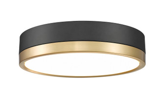 Algar LED Flush Mount in Matte Black + Modern Gold (224|1006F12-MB-MGLD-LED)