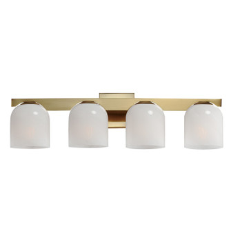 Scoop Four Light Bath Vanity in Natural Aged Brass (16|21234MRNAB)