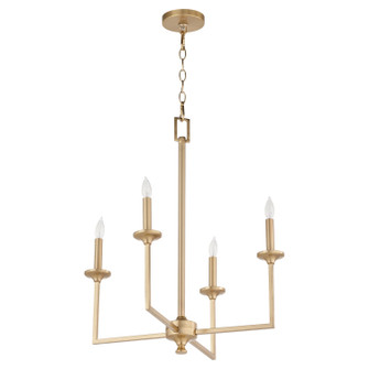 Eldorado Four Light Chandelier in Aged Brass (19|6005-4-80)