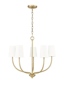 Kandor Five Light Chandelier in Vintage Brass (59|29905-VB)