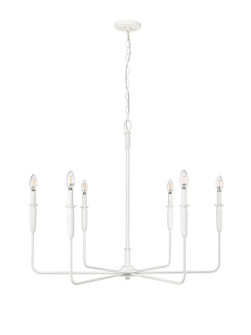 Savanne Six Light Chandelier in Textured White (59|29406-TWH)