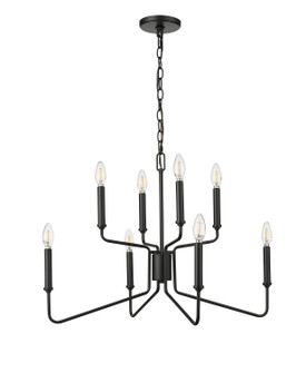 Raven Eight Light Chandelier in Matte Black (59|29008-MB)