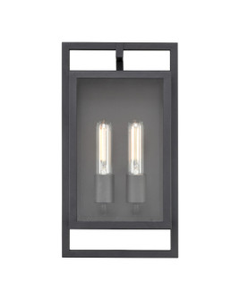 Agatha Two Light Outdoor Wall Sconce in Textured Black (59|270002-TBK)