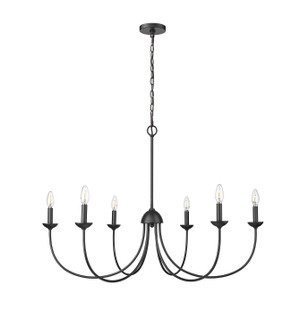 Huxley Six Light Chandelier in Matte Black (59|12406-MB)