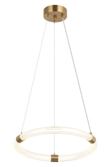 Inkara LED Pendant in Aged Gold Brass (423|C34816AG)