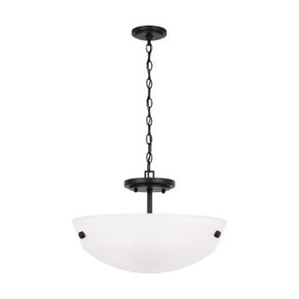 Kerrville Two Light Semi-Flush Convertible Pendant in Midnight Black (1|7715202-112)