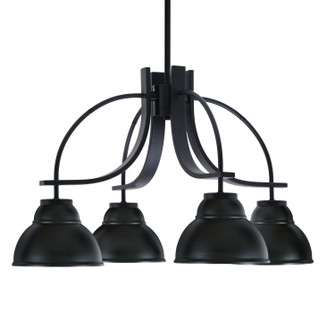 Cavella Four Light Chandelier in Matte Black (200|3924-MB-427)