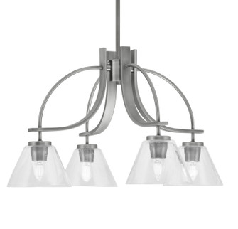 Cavella Four Light Chandelier in Graphite (200|3924-GP-302)