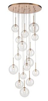 Delilah 16 Light Pendant in Aged Brass (192|HF4266-AB)