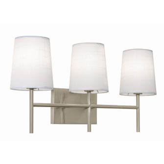 Rose Three Light Vanity in Satin Nickel (162|ROSV2211CBSN)